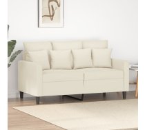 Divvietīgs Dīvāns, Krēmkrāsas, 120 Cm, Samts Vidaxl 8721012140271
