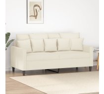 Divvietīgs Dīvāns, Krēmkrāsas, 140 Cm, Samts Vidaxl 8721012140370