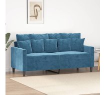 Divvietīgs Dīvāns, Zils, 140 Cm, Samts Vidaxl 8721012140387