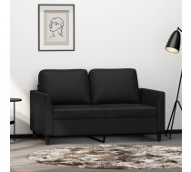 Divvietīgs Dīvāns, Melns, 120 Cm, Mākslīgā Āda Vidaxl 8721012140547