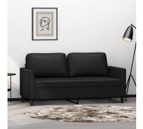 Divvietīgs Dīvāns, Melns, 140 Cm, Mākslīgā Āda Vidaxl 8721012140592