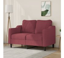 Divvietīgs Dīvāns, Vīnsarkans Audums, 120 Cm Vidaxl 8721012140837