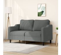 Divvietīgs Dīvāns, Tumši Pelēks Audums, 140 Cm Vidaxl 8721012140868
