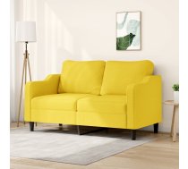 Divvietīgs Dīvāns, Gaiši Dzeltens Audums, 140 Cm Vidaxl 8721012140905