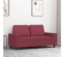 Divvietīgs Dīvāns, Vīnsarkans Audums, 120 Cm Vidaxl 8721012141155
