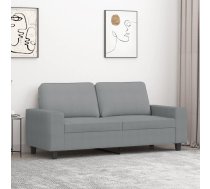 Divvietīgs Dīvāns, Tumši Pelēks Audums, 140 Cm Vidaxl 8721012141179