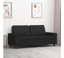 Divvietīgs Dīvāns, Melns Audums, 140 Cm Vidaxl 8721012141216