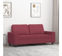 Divvietīgs Dīvāns, Vīnsarkans Audums, 140 Cm Vidaxl 8721012141230