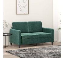 Divvietīgs Dīvāns, Tumši Zaļš, 120 Cm, Samts Vidaxl 8721012141605