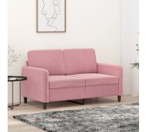 Divvietīgs Dīvāns, Rozā, 120 Cm, Samts Vidaxl 8721012141612
