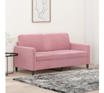 Divvietīgs Dīvāns, Rozā, 140 Cm, Samts Vidaxl 8721012141711