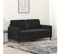 Divvietīgs Dīvāns, Melns, 140 Cm, Samts Vidaxl 8721012141735