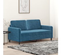 Divvietīgs Dīvāns, Zils, 140 Cm, Samts Vidaxl 8721012141773