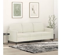 Trīsvietīgs Dīvāns, Krēmkrāsas, 180 Cm, Samts Vidaxl 8721012141865
