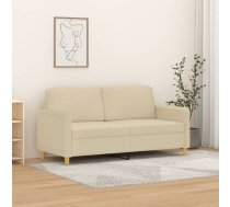 Divvietīgs Dīvāns, Krēmkrāsas Audums, 140 Cm Vidaxl 8721012142060