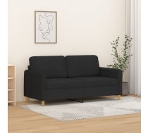 Divvietīgs Dīvāns, Melns Audums, 140 Cm Vidaxl 8721012142084