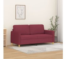 Divvietīgs Dīvāns, Vīnsarkans Audums, 140 Cm Vidaxl 8721012142107
