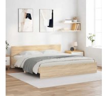 Gultas Rāmis Ar Galvgali, Koka Krāsa, 180X200 Cm Vidaxl 8721012246812