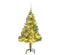 Mākslīgā Ziemassvētku Egle Ar Sniegu Un 150 Led, 150 Cm Vidaxl 8721012278271