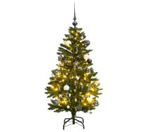 Mākslīgā Ziemassvētku Egle, Bumbiņu Komplekts, 120 Cm, 150 Led Vidaxl 8721012278363