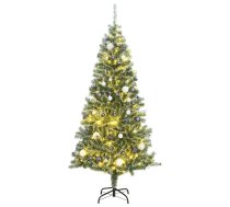 Mākslīgā Ziemassvētku Egle Ar Sniegu Un 300 Led, 210 Cm Vidaxl 8721012278974