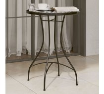 Mozaīkas Bistro Galds, Ø50X70 Cm, Melns Ar Baltu, Keramika Vidaxl 8721012473850