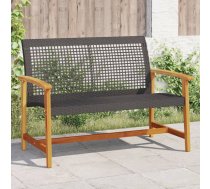 Dārza Sols, 112 Cm, Melna Pe Rotangpalma, Akācijas Masīvkoks Vidaxl 8721012478046