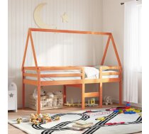 Bērnu Gultas Jumts, Brūns, 199X95,5X88 Cm, Priedes Masīvkoks Vidaxl 8721102648403
