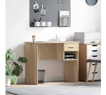 Galds Ar Plauktu Sonoma Ozols 90 X 49 X 75 Cm Inženierijas Koks Vidaxl 8721158249883