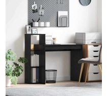 Galds Melns Ozolkoks 100 X 40 X 90 Cm Inženierijas Koks Vidaxl 8721158250353