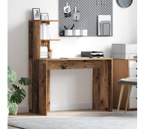 Galds Ar Plauktu Vecs Koks 102 X 50 X 124 Cm Inženierijas Koks Vidaxl 8721158250803