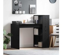 Galds Melns Ozolkoks 108 X 55 X 103.5 Cm Inženierijas Koks Vidaxl 8721158251794
