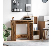 Galds Ar Plauktu Vecs Koks 106 X 41 X 88.5 Cm Inženierijas Koks Vidaxl 8721158251923