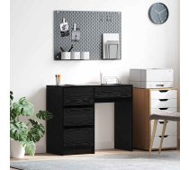 Galds Melns Ozolkoks 90 X 37.5 X 75 Cm Inženierijas Koks Vidaxl 8721158252111