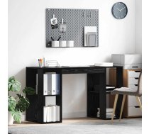 Galds Melns Ozolkoks 130 X 50.5 X 75 Cm Inženierijas Koks Vidaxl 8721158252197