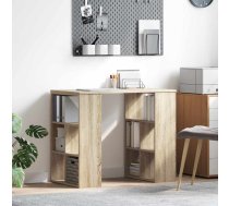 Galds Ar Plauktu Sonoma Ozols 90 X 50 X 75 Cm Inženierijas Koks Vidaxl 8721158252289