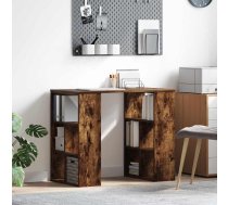 Galds Ar Plauktu Dūmaka Ozols 90 X 50 X 75 Cm Inženierijas Koks Vidaxl 8721158252302
