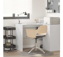 Galds Ar Plauktu Balts 102 X 50 X 75 Cm Inženierijas Koks Vidaxl 8721158252586