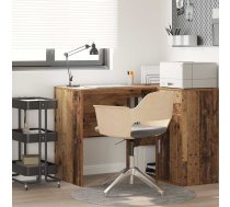 Galds Ar Plauktu Vecs Koks 102 X 50 X 75 Cm Inženierijas Koks Vidaxl 8721158252647