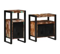 Vannas Istabas Mēbeļu Komplekts 2 Pcs Ciets Atjaunots Koks Vidaxl 8721158304957