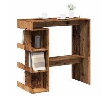 Bāra Galds Ar Plauktu, Veca Koka, 100X48X101,5 Cm Vidaxl 8721158441072