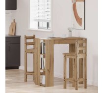 Bāra Galds Ar Plauktu, 102X50X103,5 Cm, Inženierijas Koks Vidaxl 8721158441102