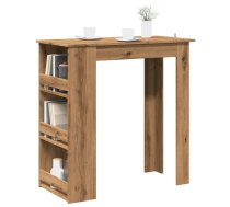 Bāra Galds Ar Plauktu, Koka Krāsa, 102X50X103,5 Cm Vidaxl 8721158441126