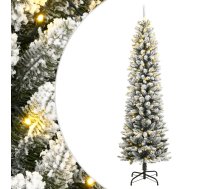 Mākslīgā Ziemassvētku Egle Ar Sniegu, 120 Cm, 150 Led Vidaxl 8721158512307