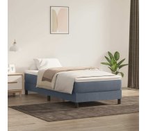 Atsperu Gulta Bez Matraci, Tumši Pelēka Samts, 80X220 Cm Vidaxl 8721158520531
