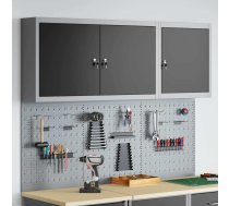 Rīku Skapju Komplekts Ar Plauktu Ar Uzglabāšanu 5 Pcs Melna Vidaxl 8721158653628