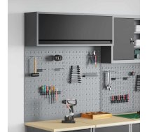 Rīku Skapju Komplekts Ar Plauktu Ar Uzglabāšanu 3 Pcs Melna Vidaxl 8721158653727