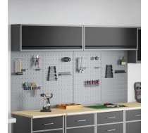 Rīku Skapju Komplekts Ar Plauktu Ar Uzglabāšanu 6 Pcs Melna Vidaxl 8721158653765