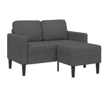 Divvietīgs Dīvāns Ar Šezlongu, L-Veida, Tumši Pelēks, 125 Cm, Lins Vidaxl 8721158714206