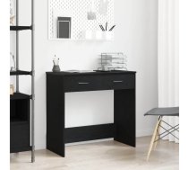Galds Melns Ozolkoks 80 X 40 X 75 Cm Inženierijas Koks Vidaxl 8721158768858